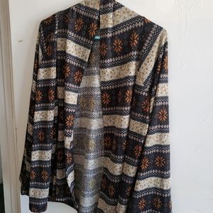 Black and brown large cardigan